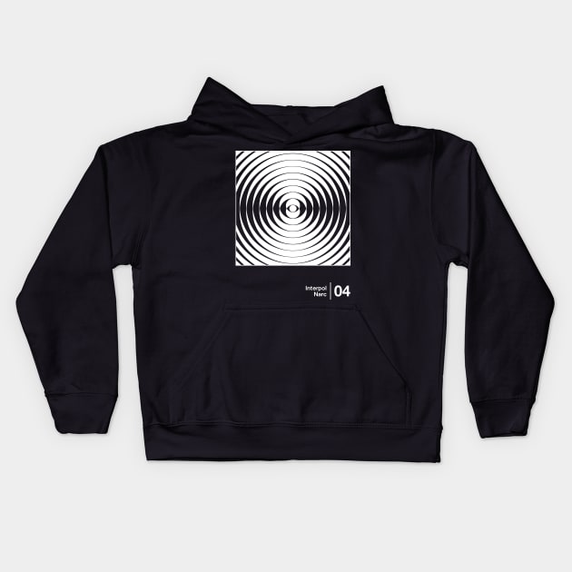 Narc - Minimalist Graphic Artwork Design Kids Hoodie by saudade